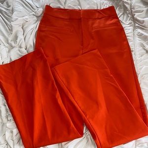 Zara orange trousers